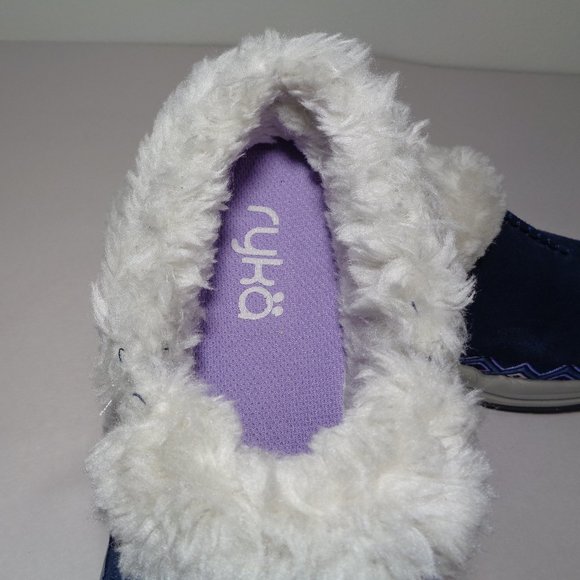 Ryka Size 7 Wide ADVENTURE Navy Suede New Clogs - Picture 13 of 13